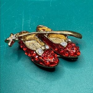 Dorthy’s Ruby Red Slippers and Wand brooch